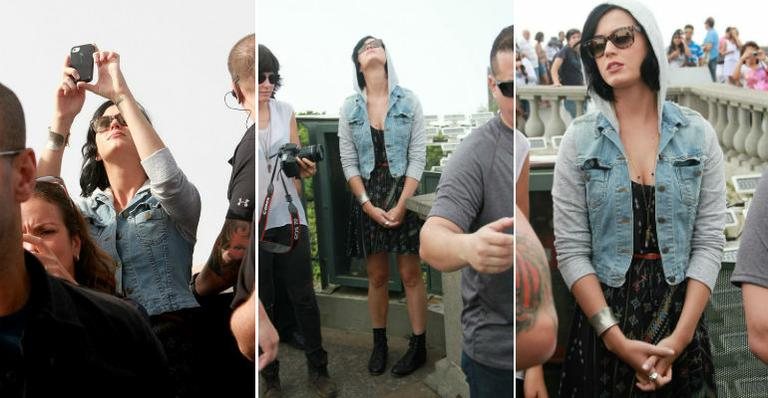 Katy Perry visita o Cristo Redentor - Delson Silva e Gabriel Reis/AgNews