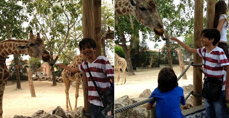 Matheus Costa em zoológico de Lisboa - Divulgação