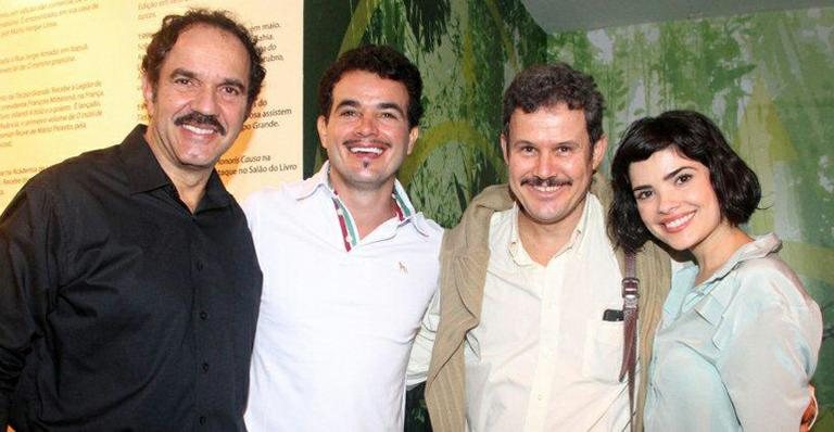 Humberto Martins, Anderson di Rizzi, Edmilson Barros e Vanessa Giácomo em exposição sobre Jorge Amado - Onofre Veras / AgNews