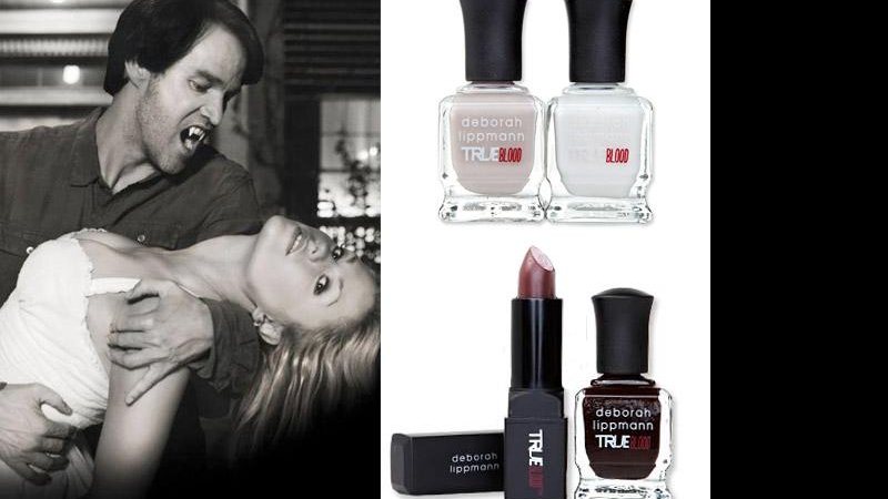 Esmaltes e maquiagem da linha "True Blood", da marca Deborah Lippman - Divulgação