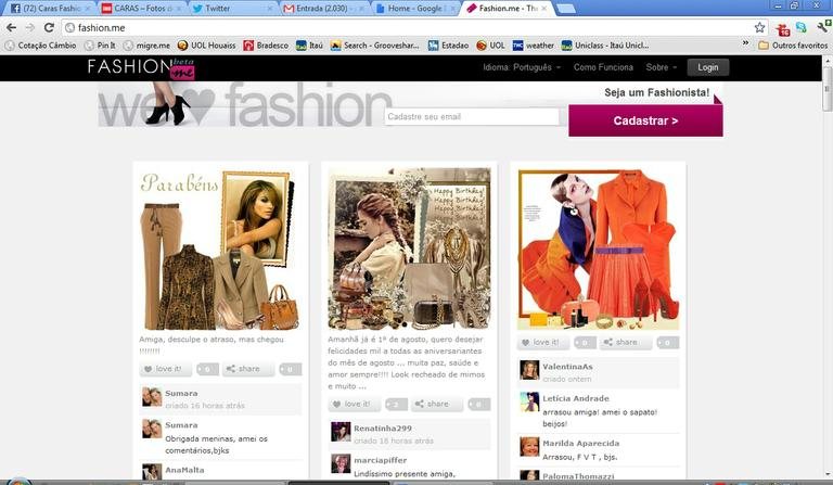 Rede social especializada em moda conquista fashionistas - Reprodução