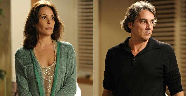 Alexia (Carolina Ferraz) e Cadinho (Alexandre Borges) - TV Globo