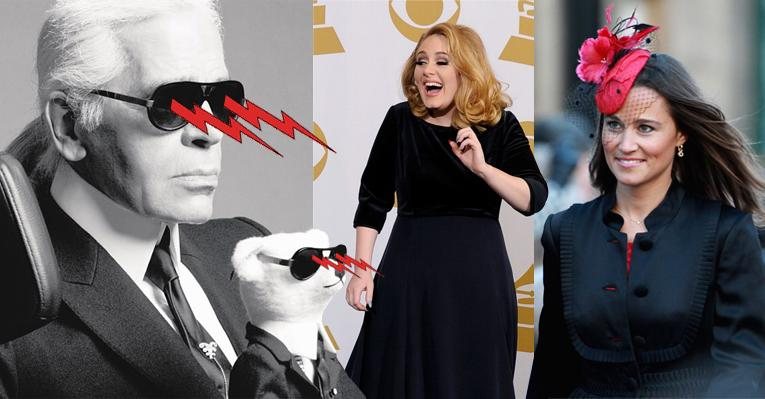 Karl Lagerfeld: prazer em colecionar desafetos - foto-montagem