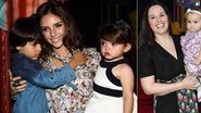 Carol Celico e Mariana Belém com seus pequenos - Manuela Scarpa/Foto Rio News