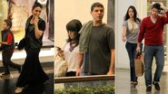 Famosos se divertem no shopping - Daniel Delmiro / AgNews - Marcus Pavao / AgNews