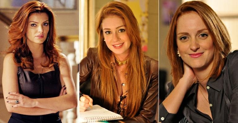 Mayana Neica, Marina Ruy Barbosa e Laila Zaid: as ruivas de 'Amor Eterno Amor' - TV Globo/Divulgação