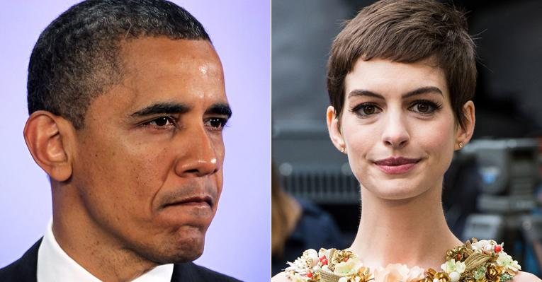 Barack Obama e Anne Hathaway - Getty Images