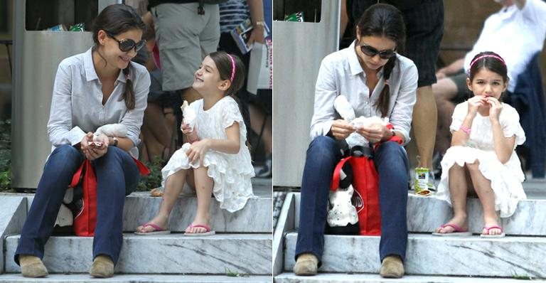 Katie Holmes e Suri Cruise se divertem em passeio a museu - Grosby Group