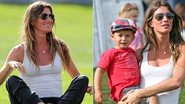 Gisele Bündchen com o filho Benjamin - Splash News splashnews.com