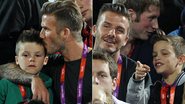 David Beckham com Cruz e Romeo - Getty Images