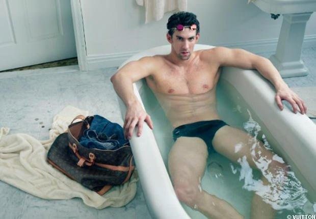 Michael Phelps na banheira: foto não oficial da campanha já circula na internet - Reprodução