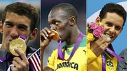 Michael Phelps, Usain Bolt e Thiago Pereira - Reuters