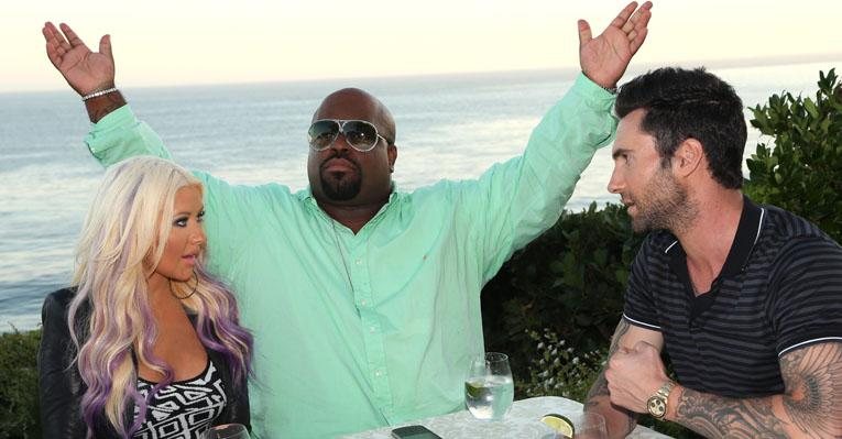 Christina Aguilera, Cee Lo Green e Adam Levine - Getty Images