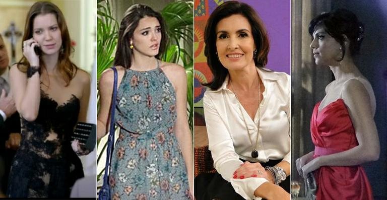 Débora (Nathalia Dill), Cida (Isabelle Drummond), Fátima Bernardes e Miriam (Letícia Persiles) - Reprodução / TV Globo