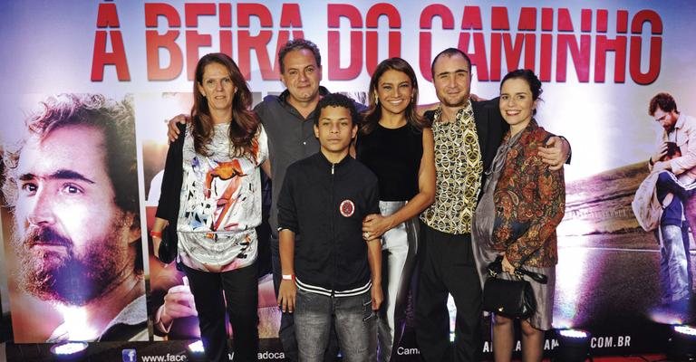 A roteirista Patrícia Andrade, o diretor Breno Silveira e os atores Vinícius Nascimento, Dira Paes, João Miguel e Ludmila Rosa. - Paulo Mumia