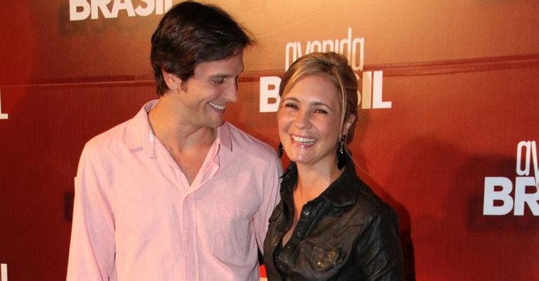 Vladimir Brichta com a esposa Adriana Esteves - AgNews