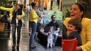 Juliana Paes passeia com o marido, Carlos Eduardo Baptista, e o filho, Pedro - Daniel Delmiro / AgNews