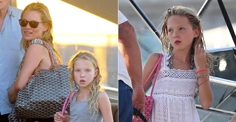 Kate Moss e filha, Lila Grace, aproveitam férias em St. Tropez - Grosby Group