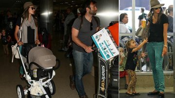 Alessandra Ambrosio com o marido e os filhos em Los Angeles - Grosby Group