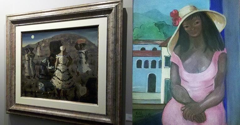 Obras de Portinari e Di Cavalcanti no Salão de Arte de São Paulo, que acontece no Clube A Hebraica - Ana Paula de Andrade