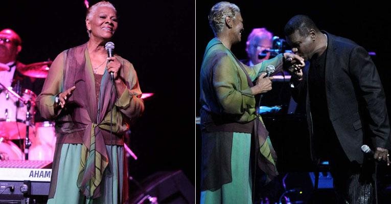 Ao lado de Emilio Santiago, a diva Dionne Warwick se apresenta em São Paulo - Orlando Oliveira/AgNews