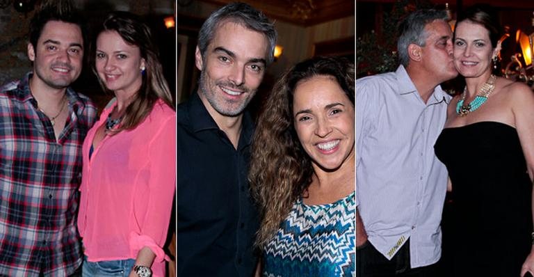 Fernando e Mikelly Medeiros, Daniela Mercury e Marco Scabia, Mauro Naves com a mulher Patrícia: jantar na capital paulista - Marcos Ribas/ Foto Rio News