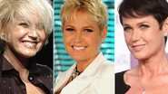 Xuxa com diferentes cabelos. O corte curto ajuda a dar efeito e favorece a apresentadora, que tem fios finos e muito lisos, que pedem volume. - Digulgação