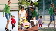 Betty Gofman com o marido, Hugo Barreto, e as gêmeas Alice e Helena - Gil Rodrigues / Foto Rio News