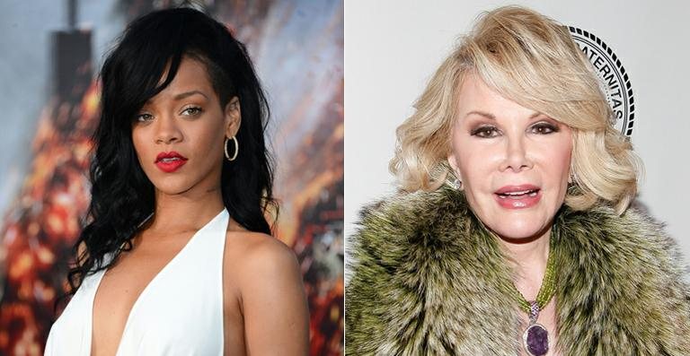 Rihanna e Joan Rivers - Getty Images