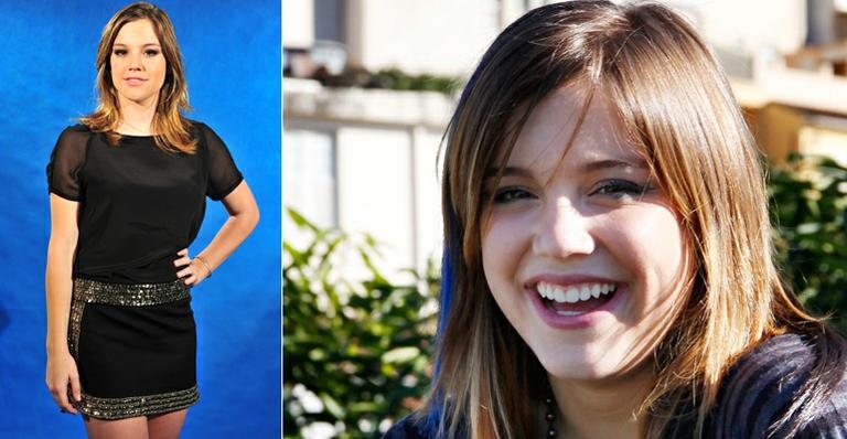 Alice Wegmann no lançamento de 'Malhação' e já caracterizada como Lia - TV GLOBO / João Miguel Júnior e Thaís Jordão