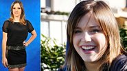 Alice Wegmann no lançamento de 'Malhação' e já caracterizada como Lia - TV GLOBO / João Miguel Júnior e Thaís Jordão