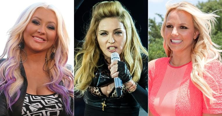 Christina Aguilera, Madonna e Britney Spears - Getty Images