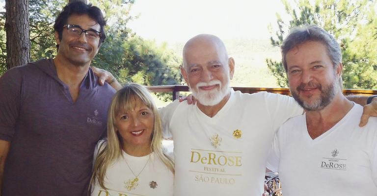 Luciano Szafir apadrinha arrecadação de doações para o Projeto Bela Ação, com Nina de Holanda, o mestre De Rose e Wagner Montenegro, em Atibaia, São Paulo. - -