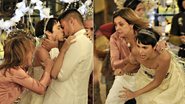 Carminha (Adriana Esteves) invade o casamento de Nina (Débora Falabella) e Jorginho (Cauã Reymond) - TV Globo / Renato Rocha Miranda