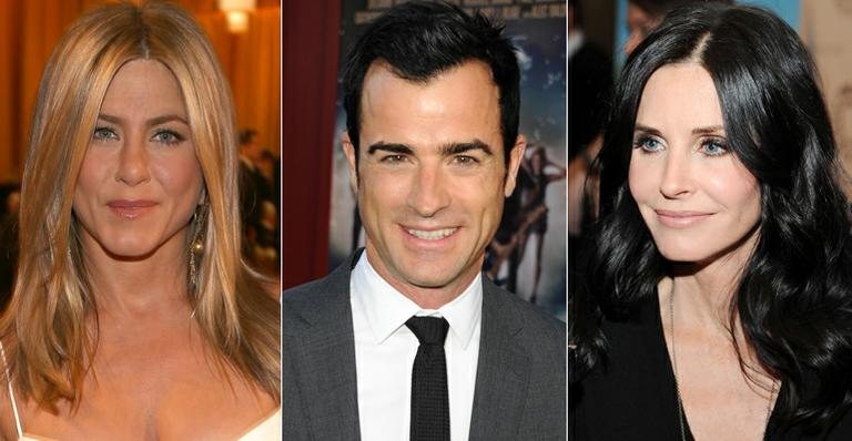 Jennifer Aniston, Justin Theroux e Courtney Cox - Getty Images