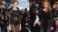 A modelo e atriz francesa Laetitia Casta e a atriz inglesa Samantha Morton no tapete vermelho do Festival de Cinema de Veneza - Getty Images