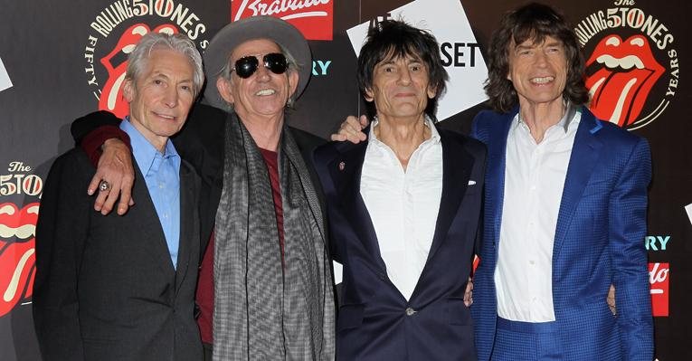 Rolling Stones - Charlie Watts, Keith Richards, Ronnie Wood e Mick Jagger - Getty Images