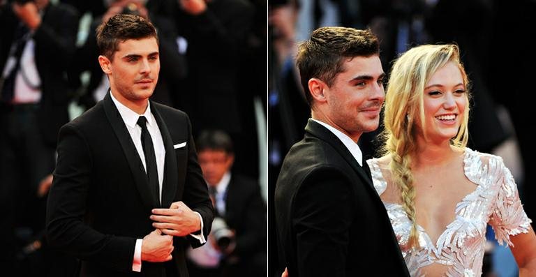 Zac Efron e Maika Monroe no Festival de Cinema de Veneza - Getty Images