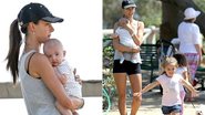 Alessandra Ambrosio com os filhos Noah e Anja - The Grosby Group