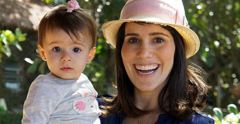 Fernanda Pontes com sua Maria Luiza - TV Globo