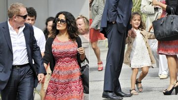 François-Henri Pinault, Salma Hayek e a pequena Valentina - The Grosby Group