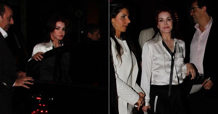 Priscilla Presley sai para jantar em São Paulo - Danilo Carvalho/ AgNews