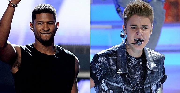 Usher e Justin Bieber - Getty Images