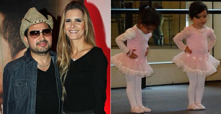 Luciano Camargo e Flávia Fonseca: orgulho das pequenas Helena e Isabella - Manuela Scarpa/Foto Rio News e Instagram/Reprodução