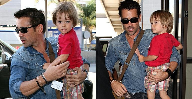 Colin Farrell e o filho Henry - The Grosby Group