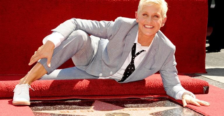 Ellen DeGeneres na Calçada da Fama - Getty Images