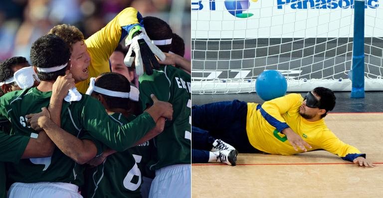 Atletas brasileiros do futebol de cinco e do goalball - Bruno de Lima e Guilherme Taboada/CPB