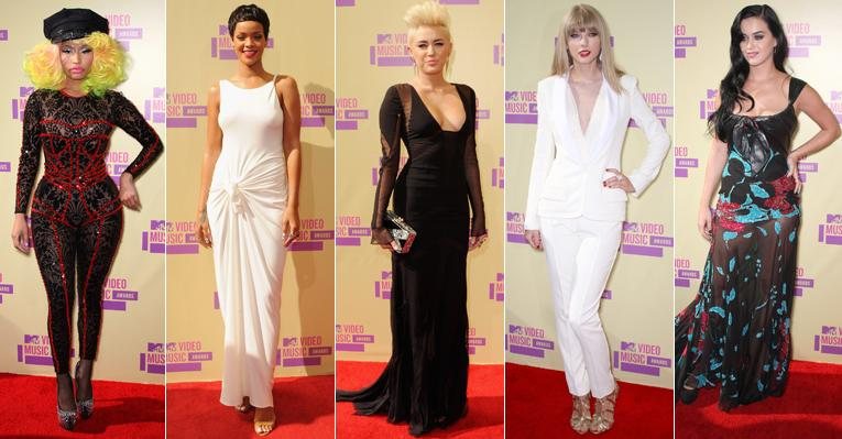 Nicki Minaj, Rihanna, Miley Cyrus, Taylor Swift e Katy Perry - Getty Images