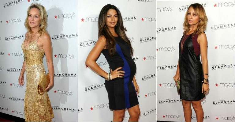 Camila Alves exibe gravidez em evento com Sharon Stone e Nicole Richie - Getty Images