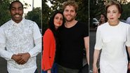 Lázaro Ramos; Thiago Fragoso com a mulher, Mariana Vaz; e, Beatriz Segall - Thyago Andrade / Foto Rio News